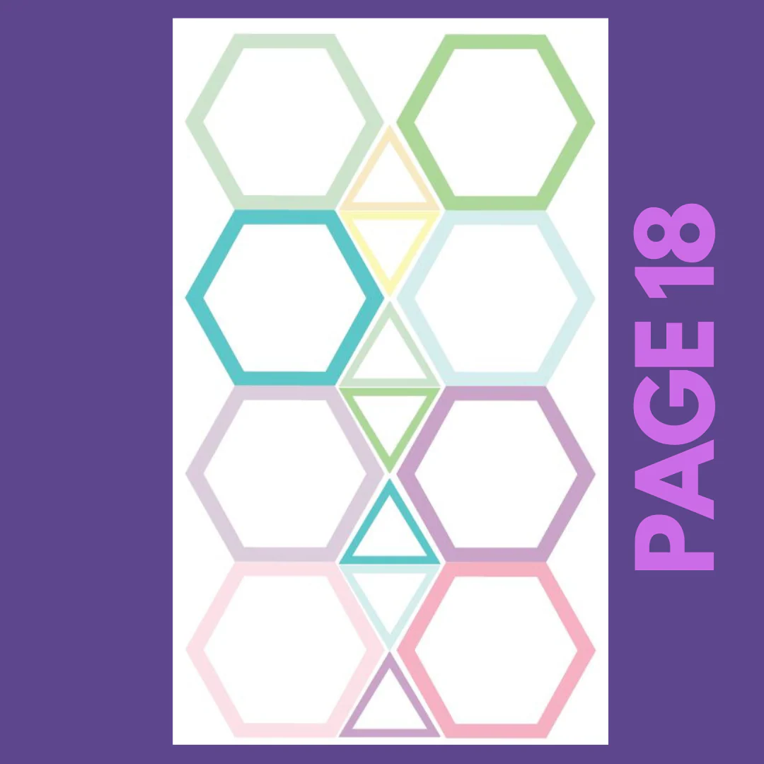 INDIVIDUAL SHEETS Pastel Shapes - Image 18