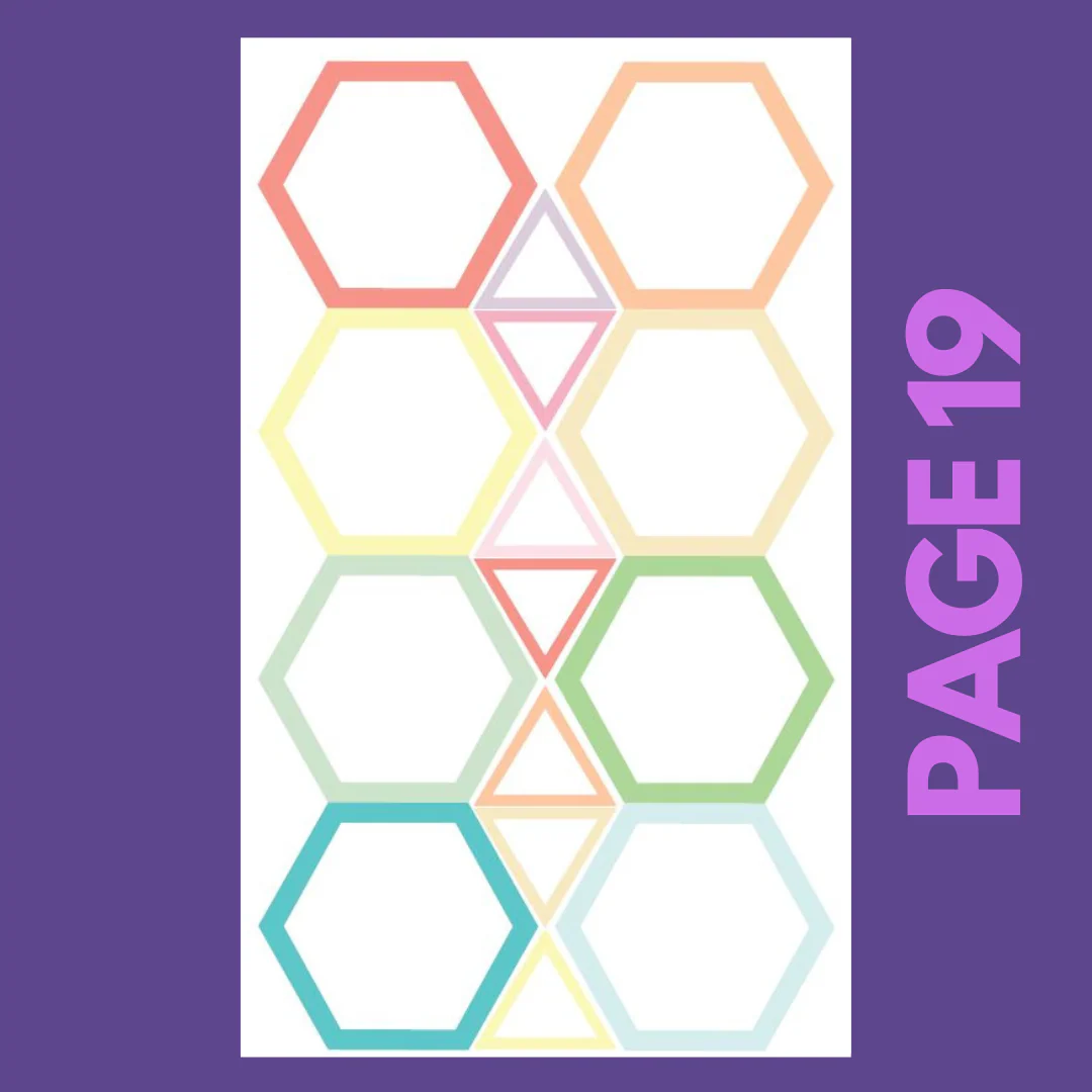 INDIVIDUAL SHEETS Pastel Shapes - Image 19