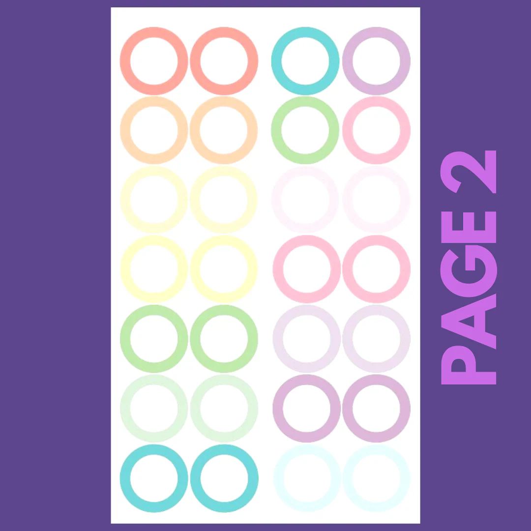 INDIVIDUAL SHEETS Pastel Shapes - Image 2