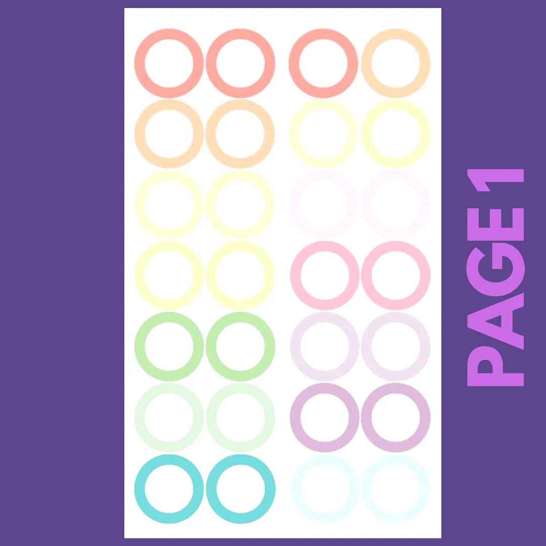 INDIVIDUAL SHEETS Pastel Shapes - Image 23