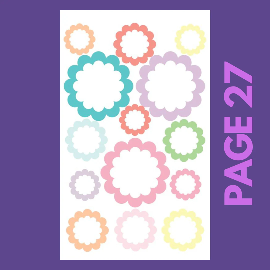 INDIVIDUAL SHEETS Pastel Shapes - Image 26