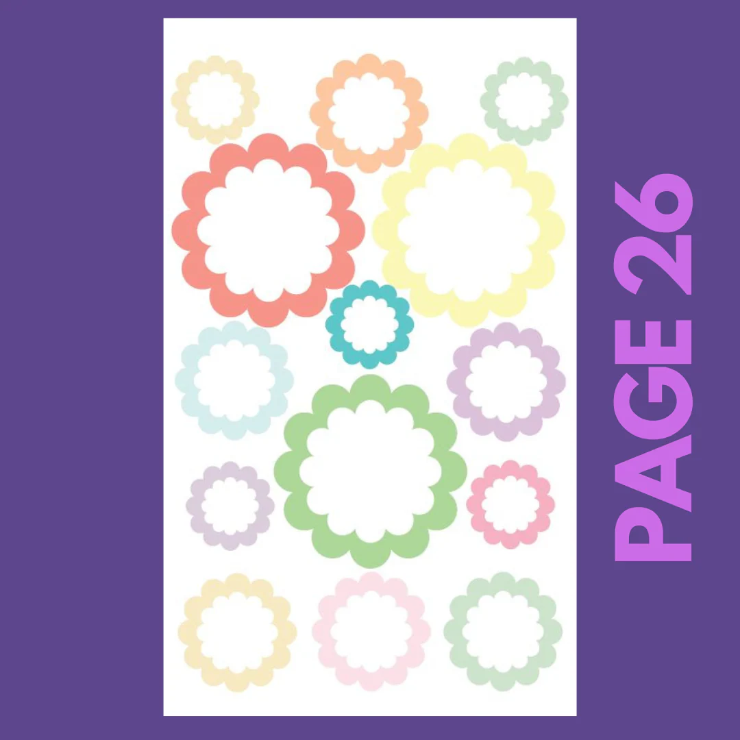 INDIVIDUAL SHEETS Pastel Shapes - Image 27