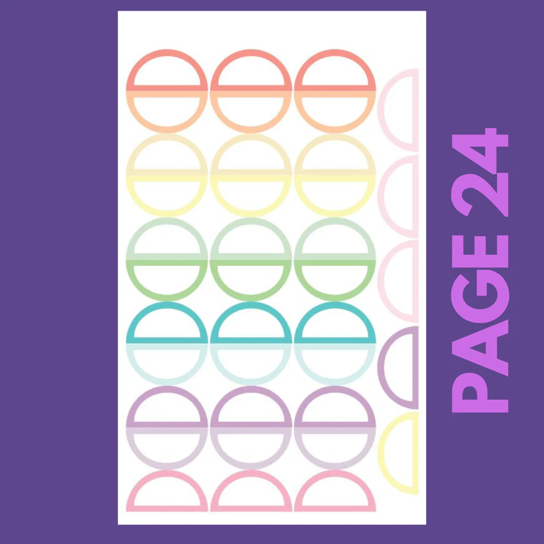INDIVIDUAL SHEETS Pastel Shapes - Image 29