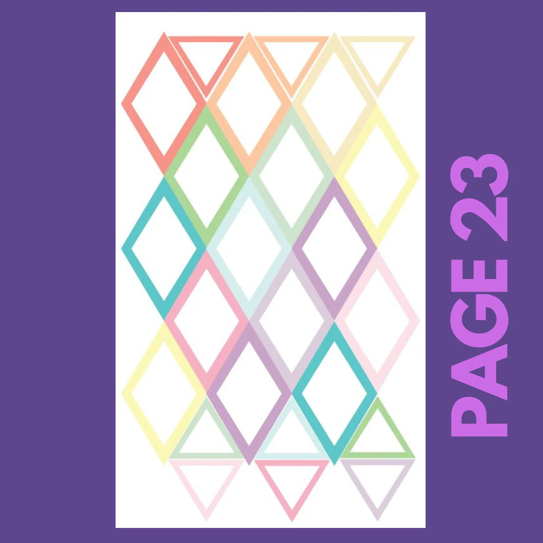INDIVIDUAL SHEETS Pastel Shapes - Image 30