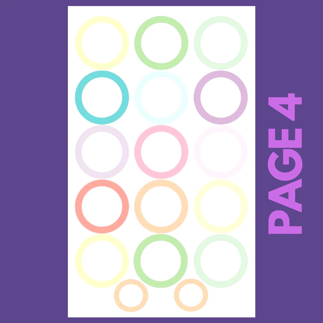 INDIVIDUAL SHEETS Pastel Shapes - Image 4