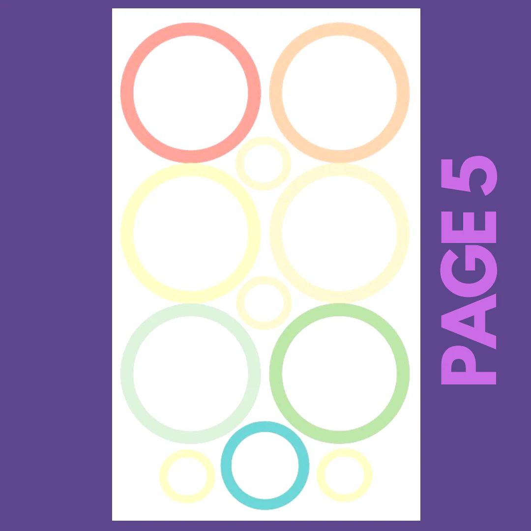 INDIVIDUAL SHEETS Pastel Shapes - Image 5