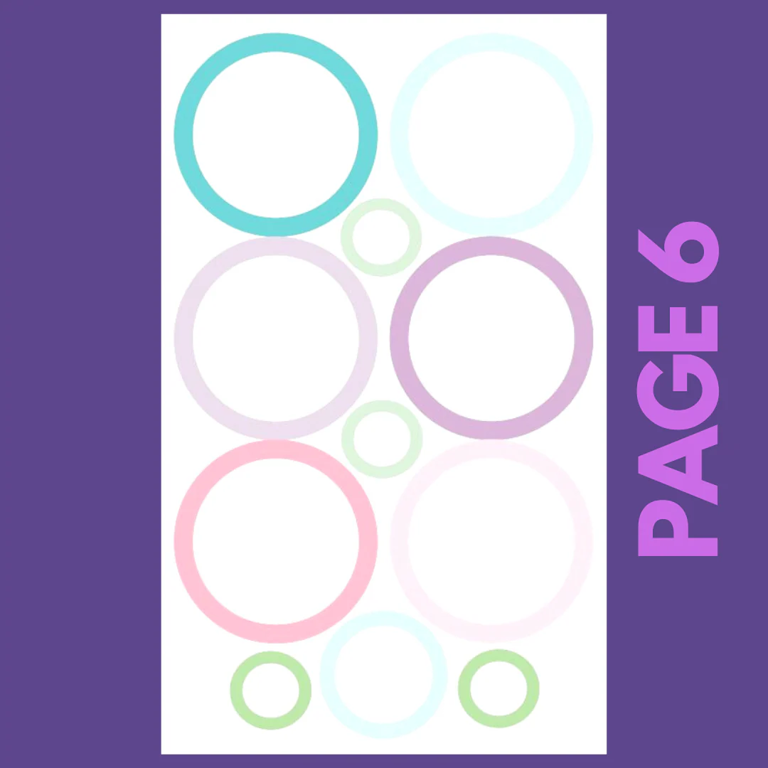 INDIVIDUAL SHEETS Pastel Shapes - Image 6