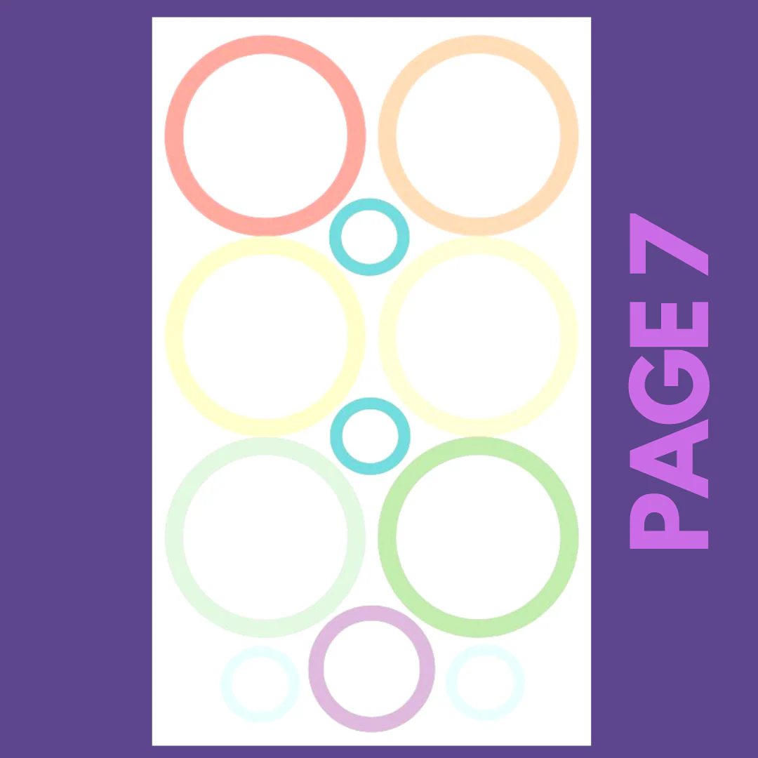INDIVIDUAL SHEETS Pastel Shapes - Image 7