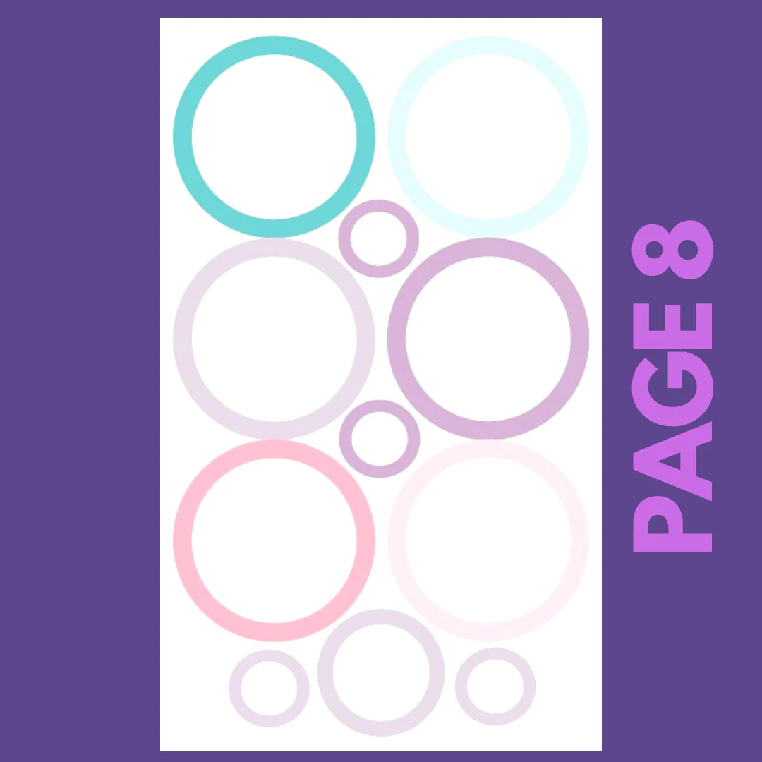 INDIVIDUAL SHEETS Pastel Shapes - Image 8