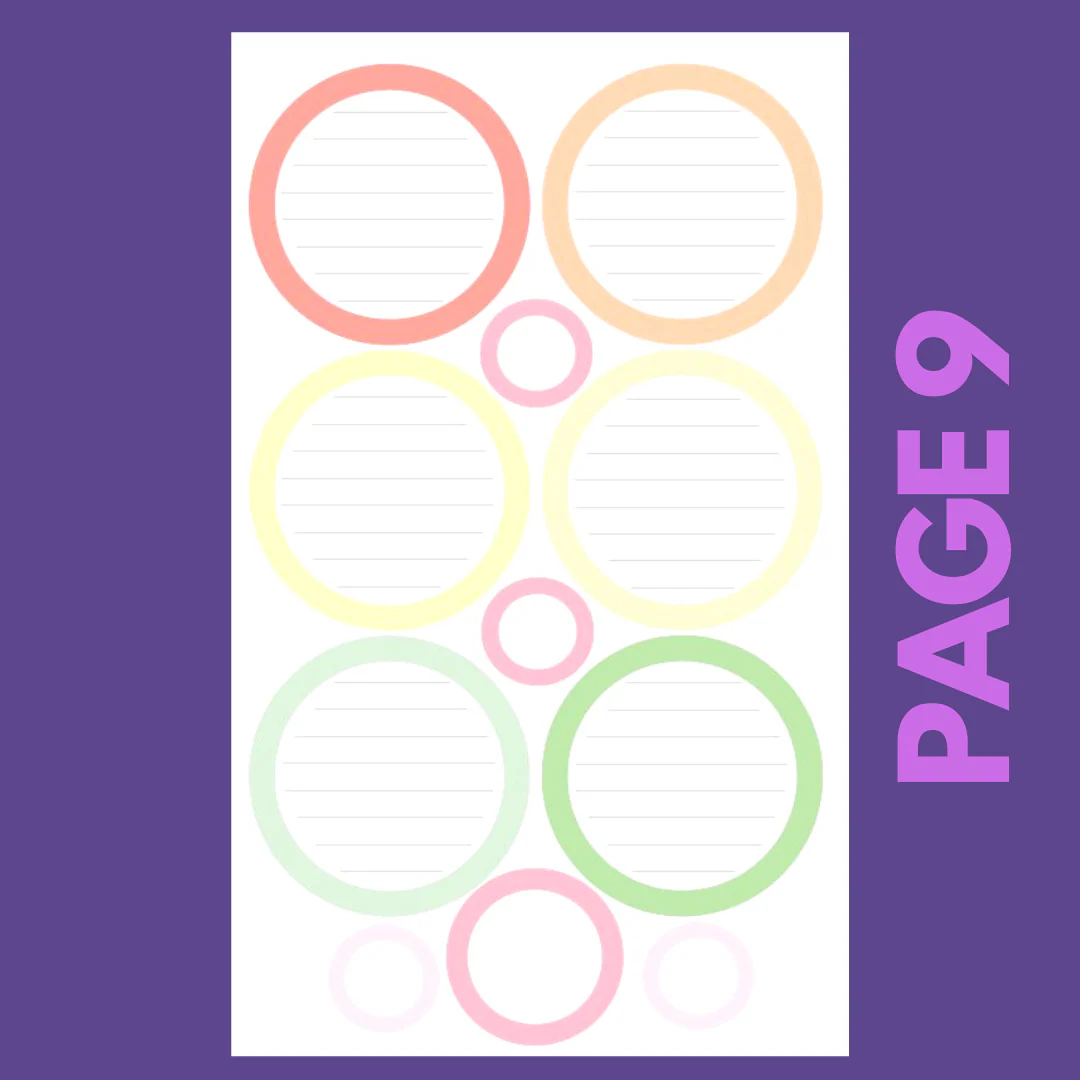 INDIVIDUAL SHEETS Pastel Shapes - Image 9