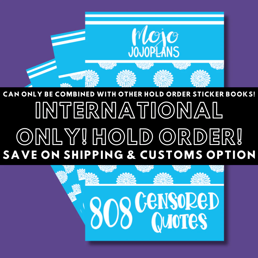 INTERNATIONAL ONLY- Quotes & Word Sticker Books Options (No U.S. Orders) - Image 4