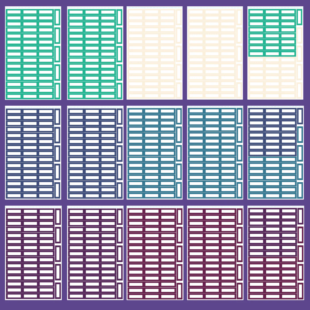 Jewel Tone Functional Boxes SERIES 1 Sticker Book - Image 3