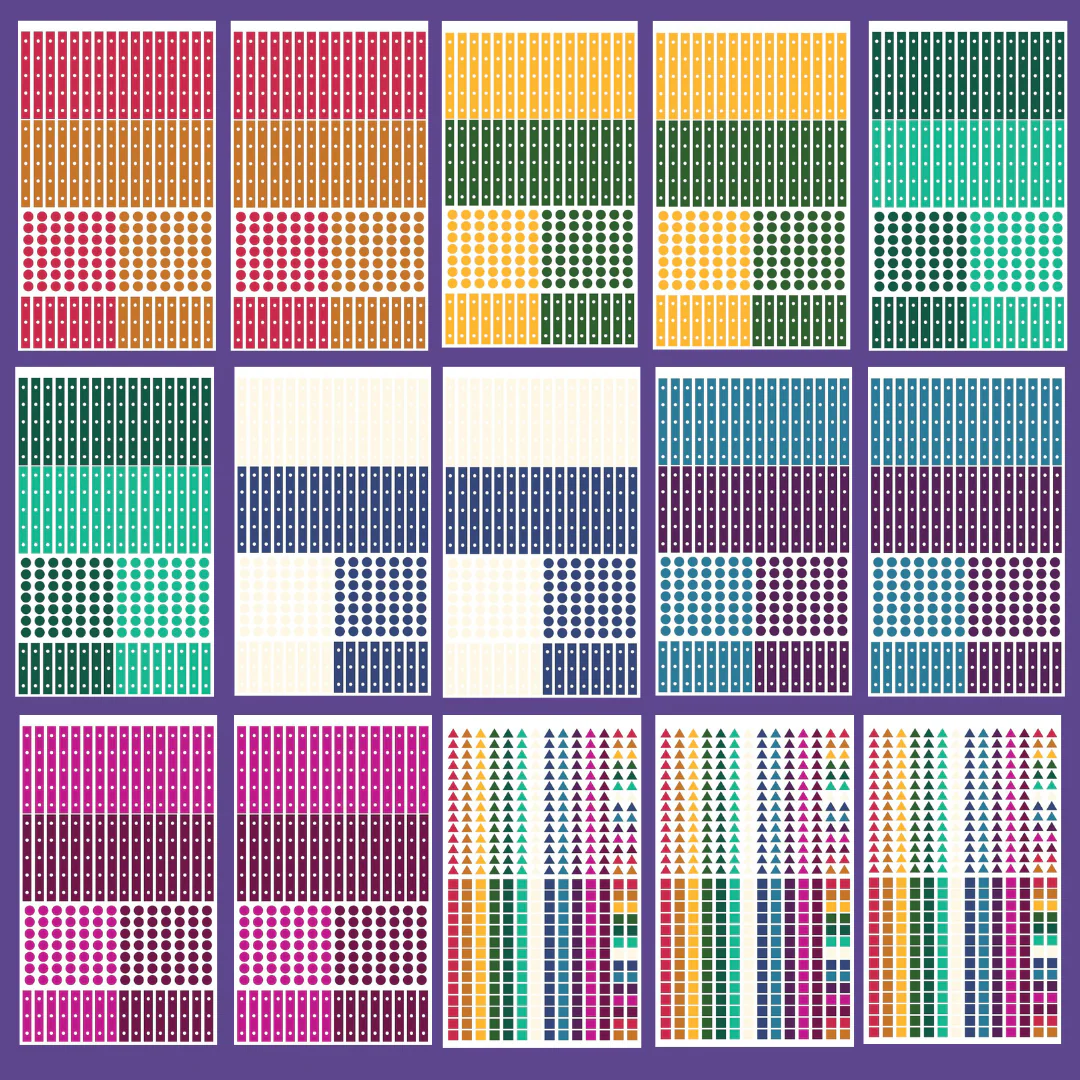 Jewel Tone & Pastel Check It Off Sticker Book - Image 3