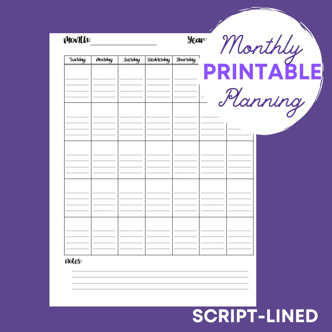 Monthly Planning Sheet - Image 3