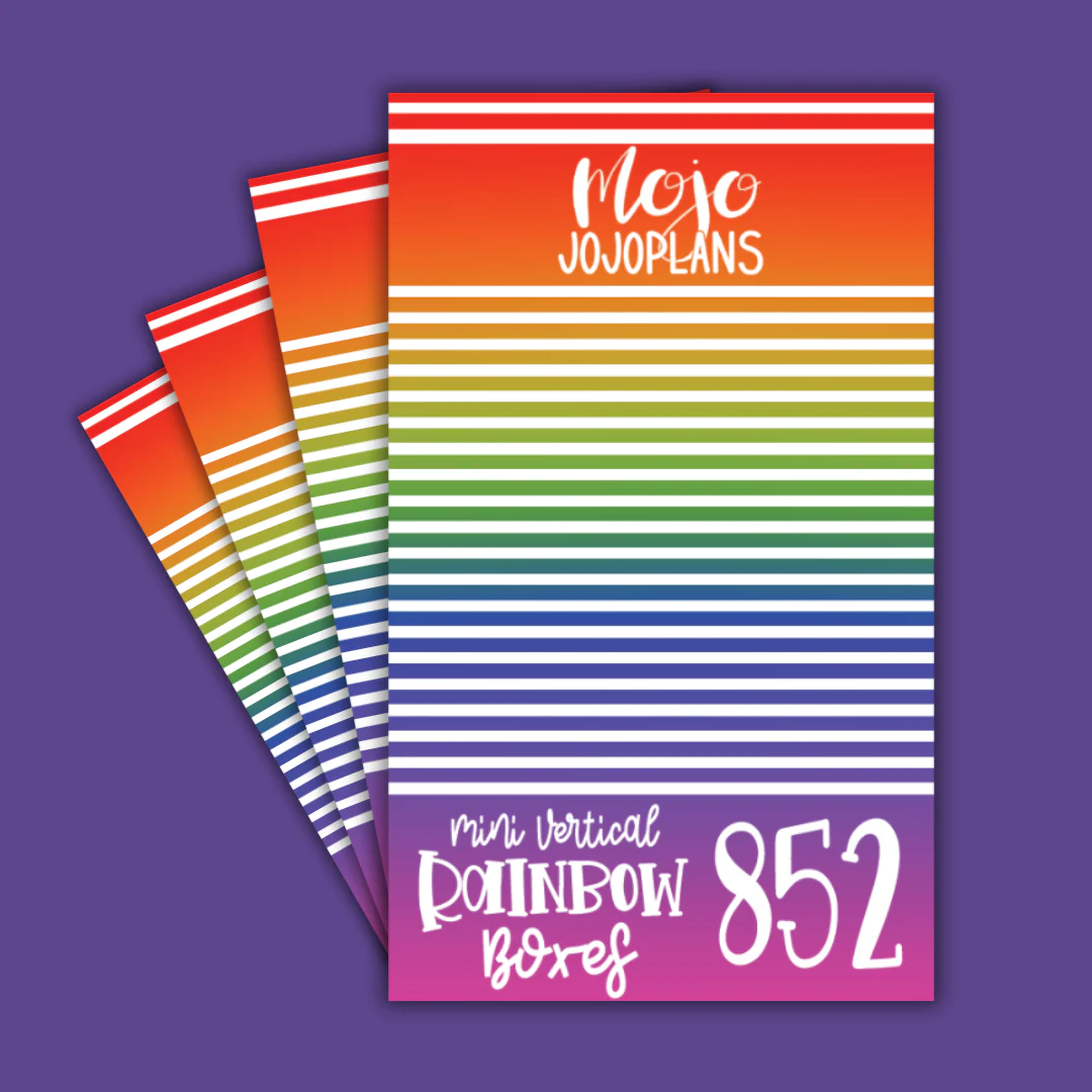NEW Mini Rainbow Vertical Boxes Sticker Book