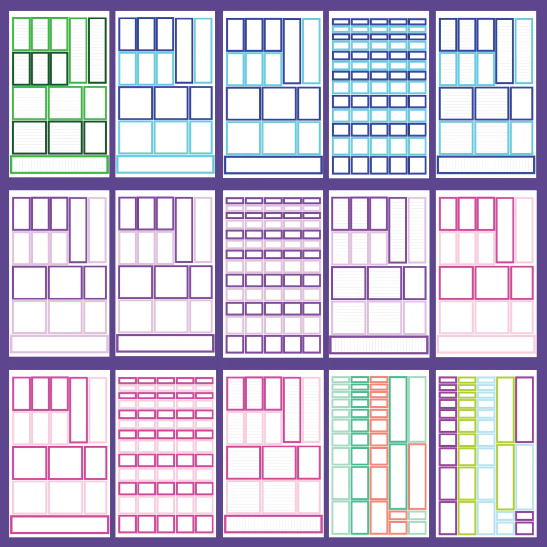 NEW Mini Rainbow Vertical Boxes Sticker Book - Image 3