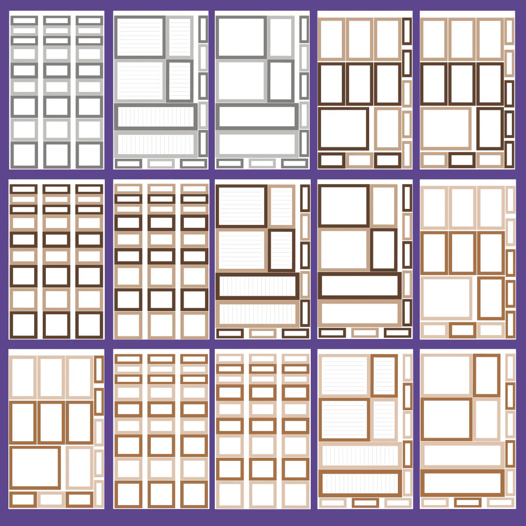 Neutral Boxes Sticker Book - Image 3