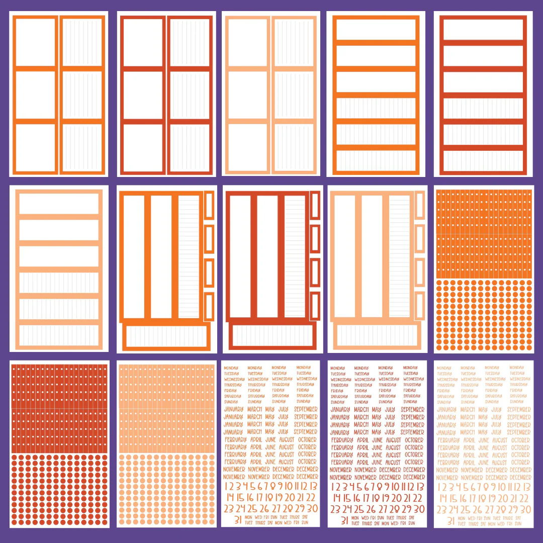 Orange Boxes & More Sticker Book - Image 3