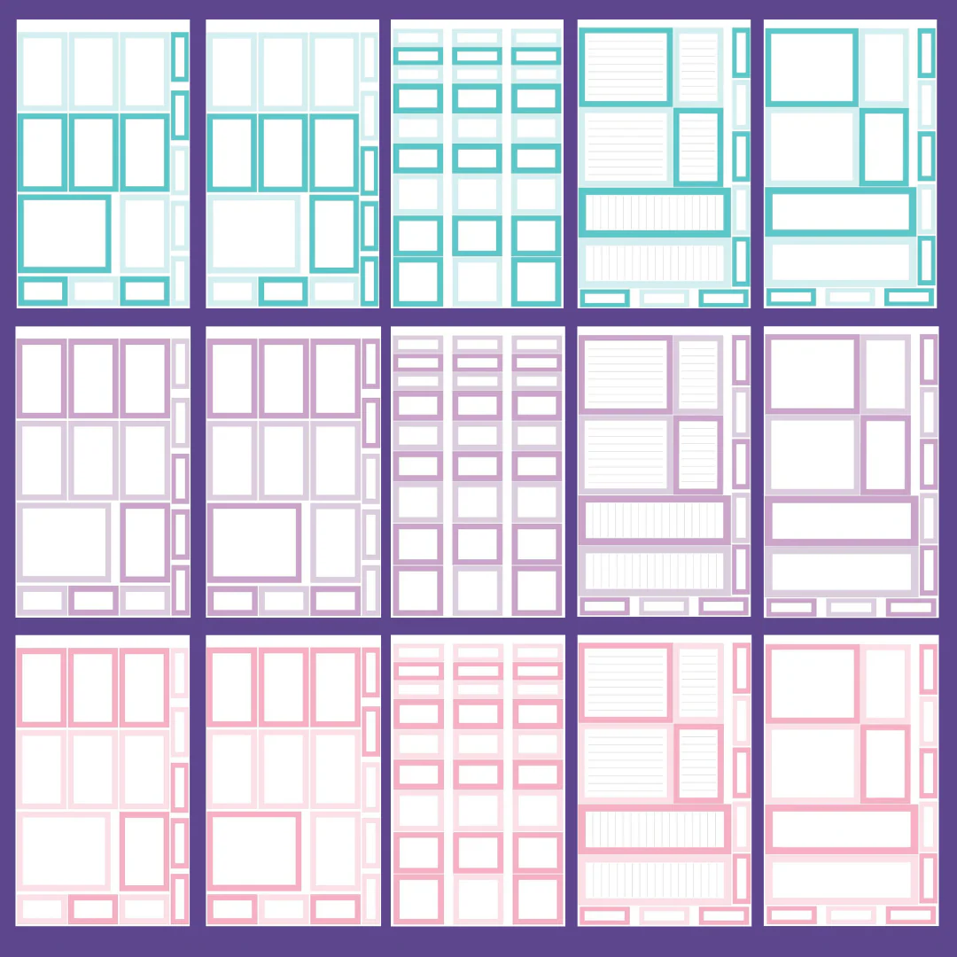 Pastel Boxes Sticker Book - Image 3