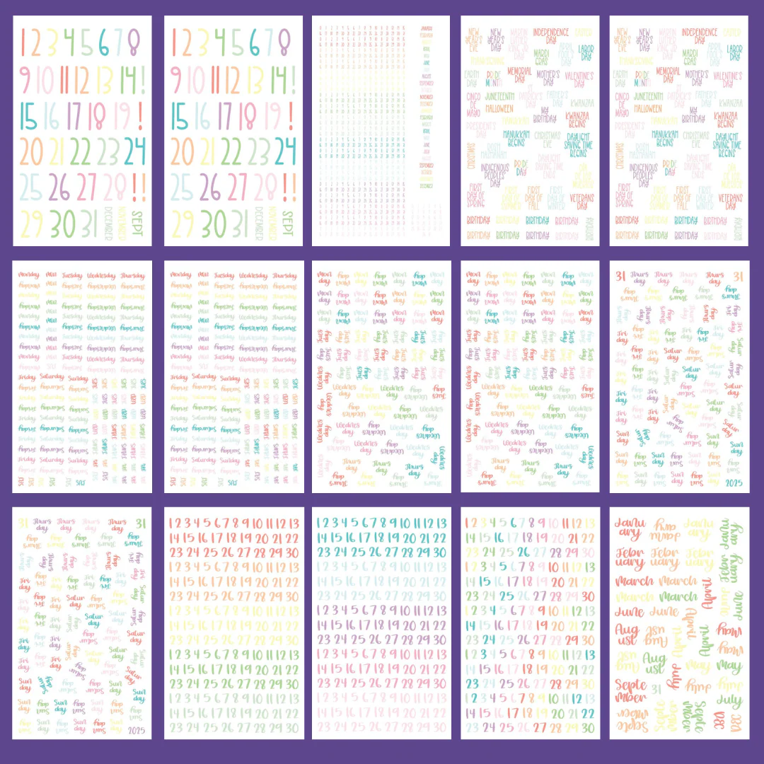 Pastel Date It! Sticker Book - Image 3