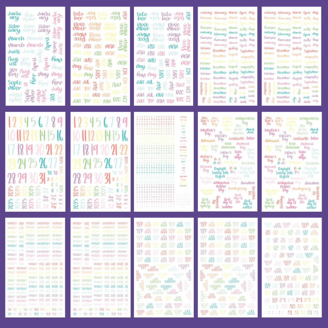 Pastel Date It! Sticker Book - Image 4