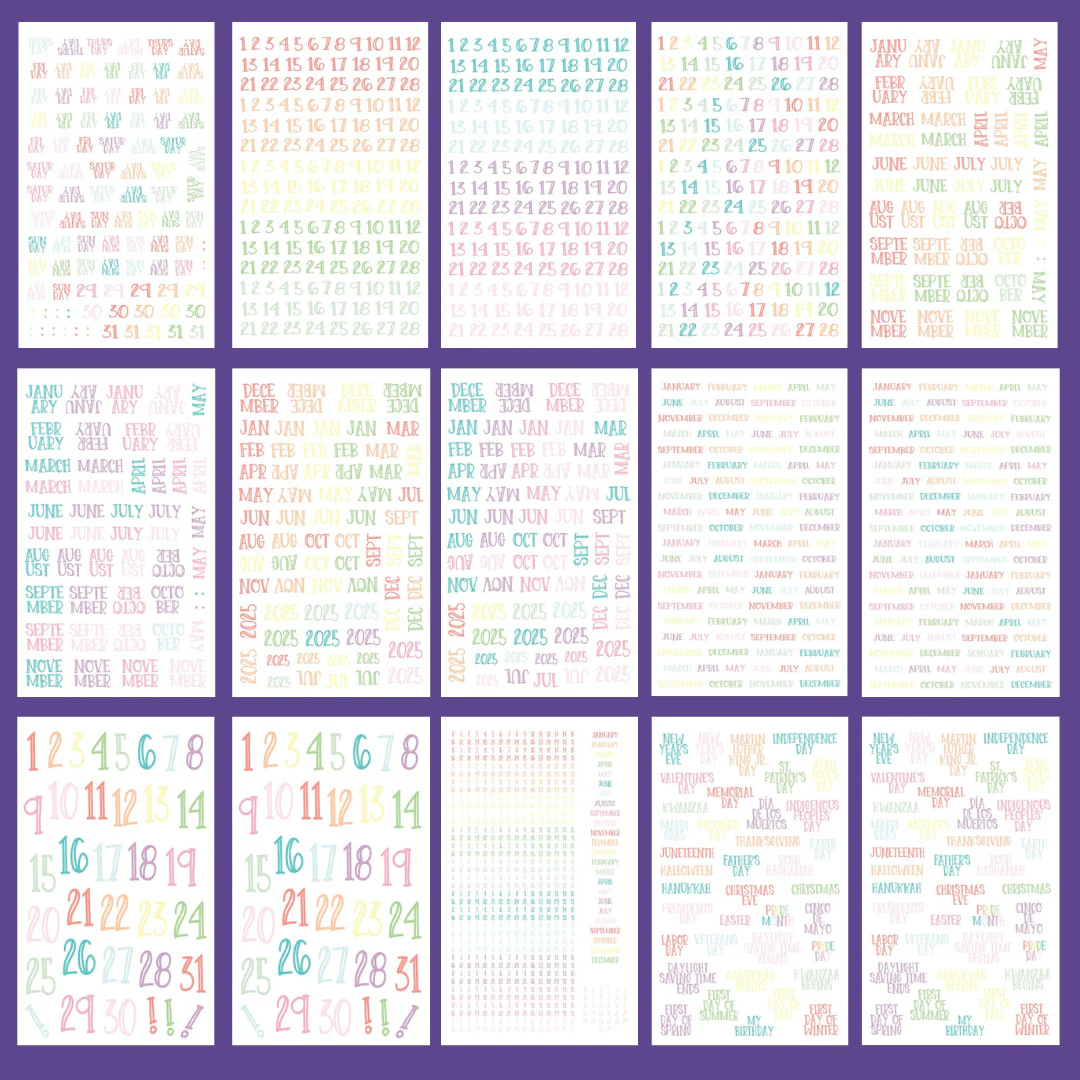 Pastel Date It! Sticker Book - Image 5