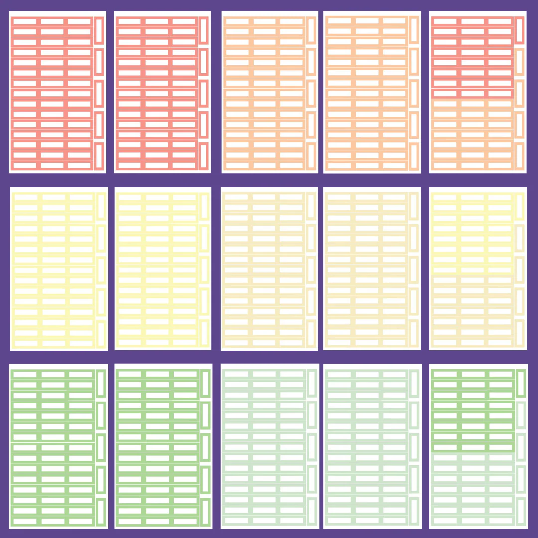 Pastel Functional Boxes SERIES 1 Sticker Book - Image 2