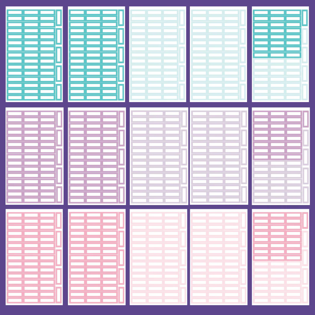 Pastel Functional Boxes SERIES 1 Sticker Book - Image 3