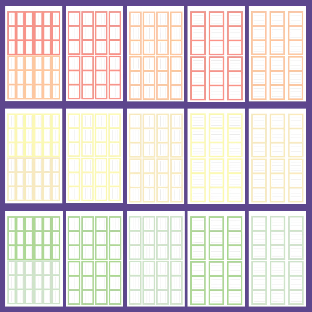 Pastel Journaling Boxes 2.0 Sticker Book - Image 2