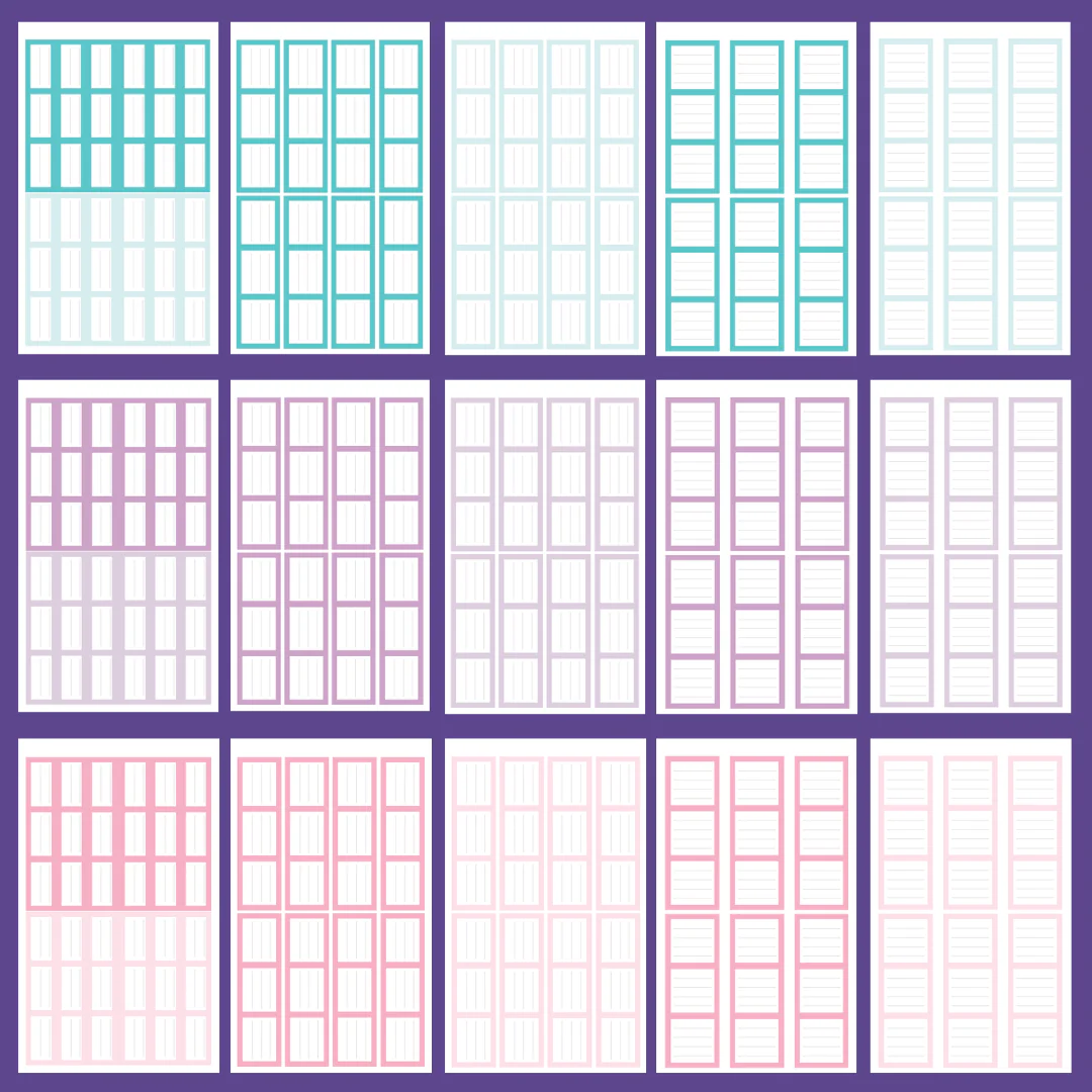 Pastel Journaling Boxes 2.0 Sticker Book - Image 3