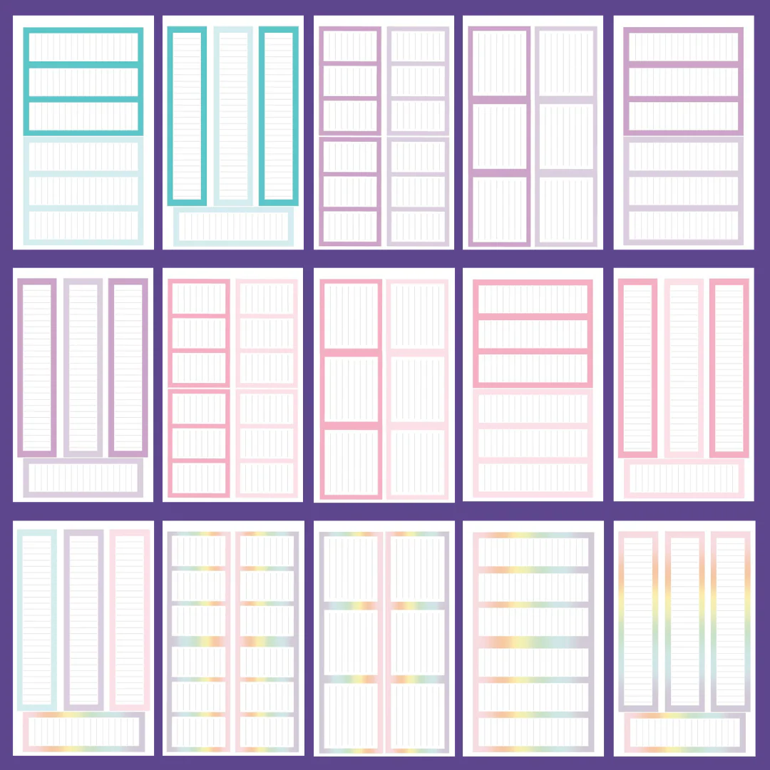 Pastel Journaling Boxes Sticker Book (Discontinued Version) - Image 3