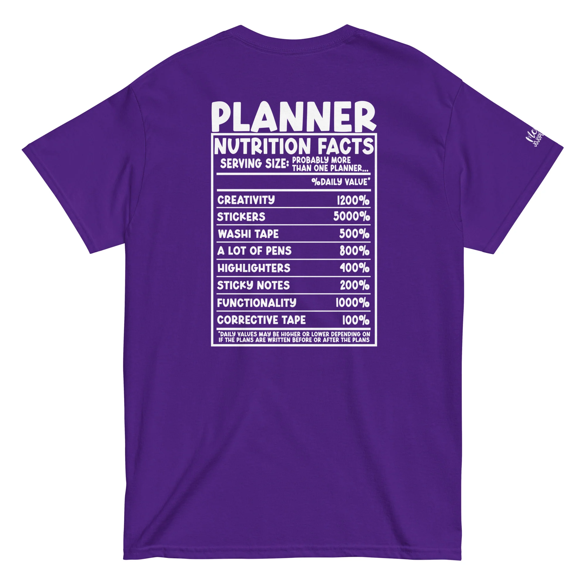 Planner Nutrition- Unisex classic tee