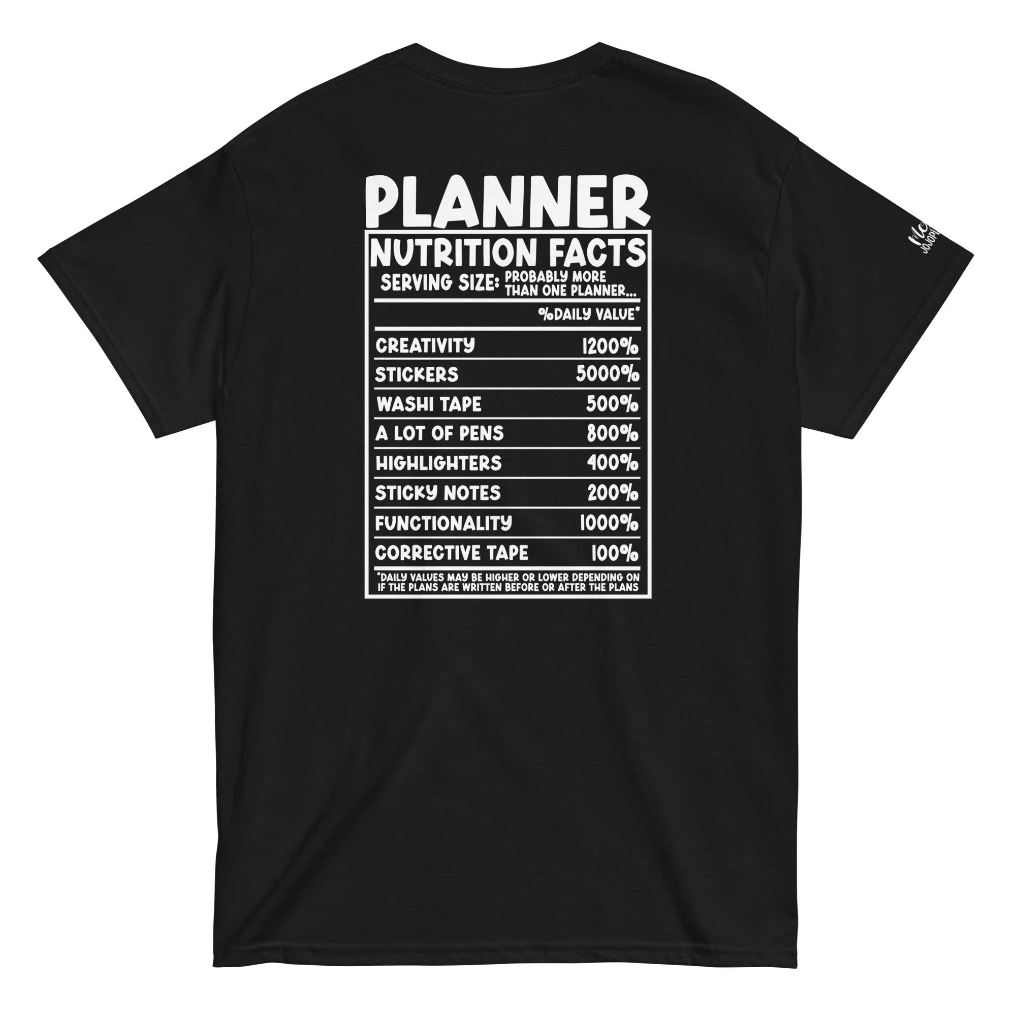 Planner Nutrition- Unisex classic tee - Image 2