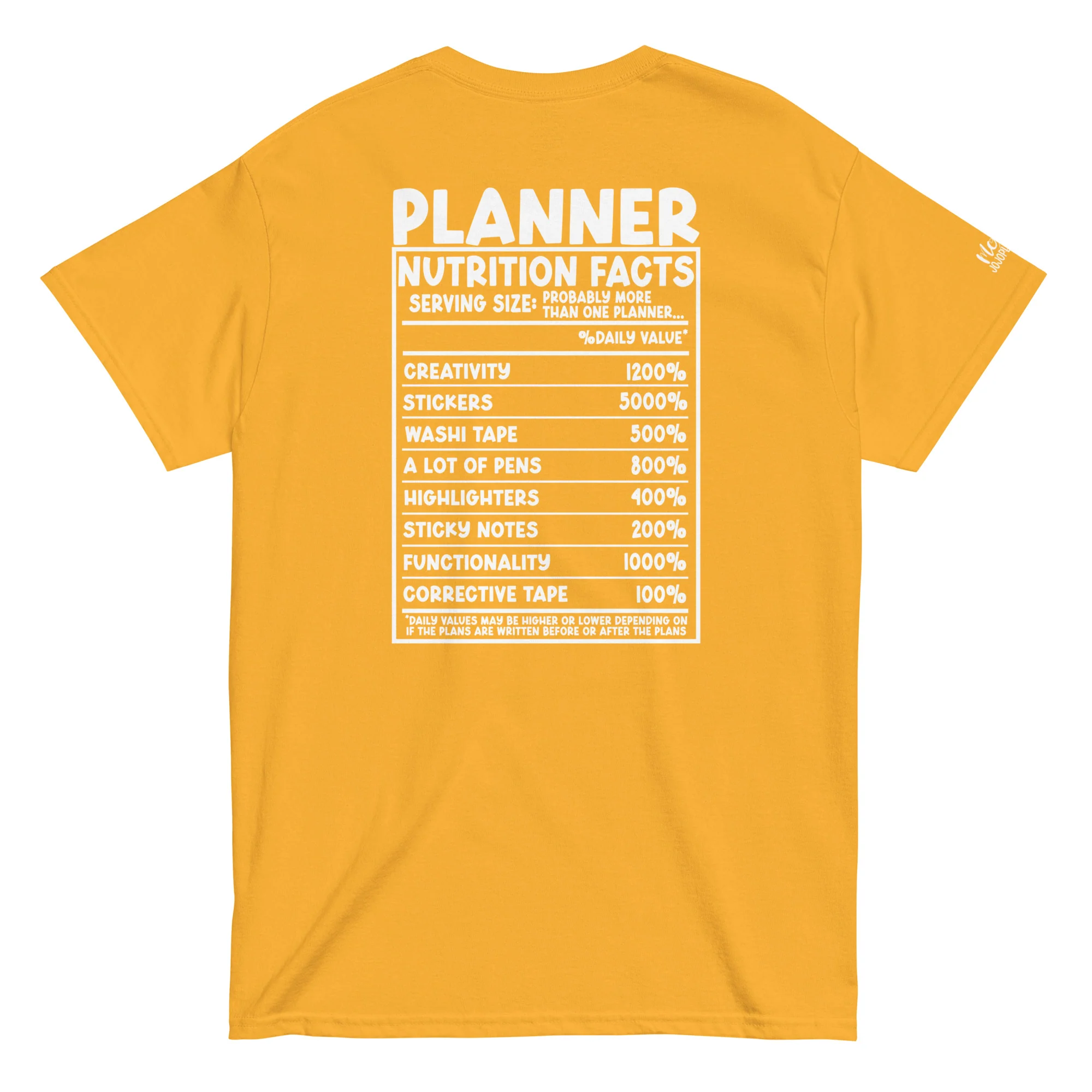 Planner Nutrition- Unisex classic tee - Image 4