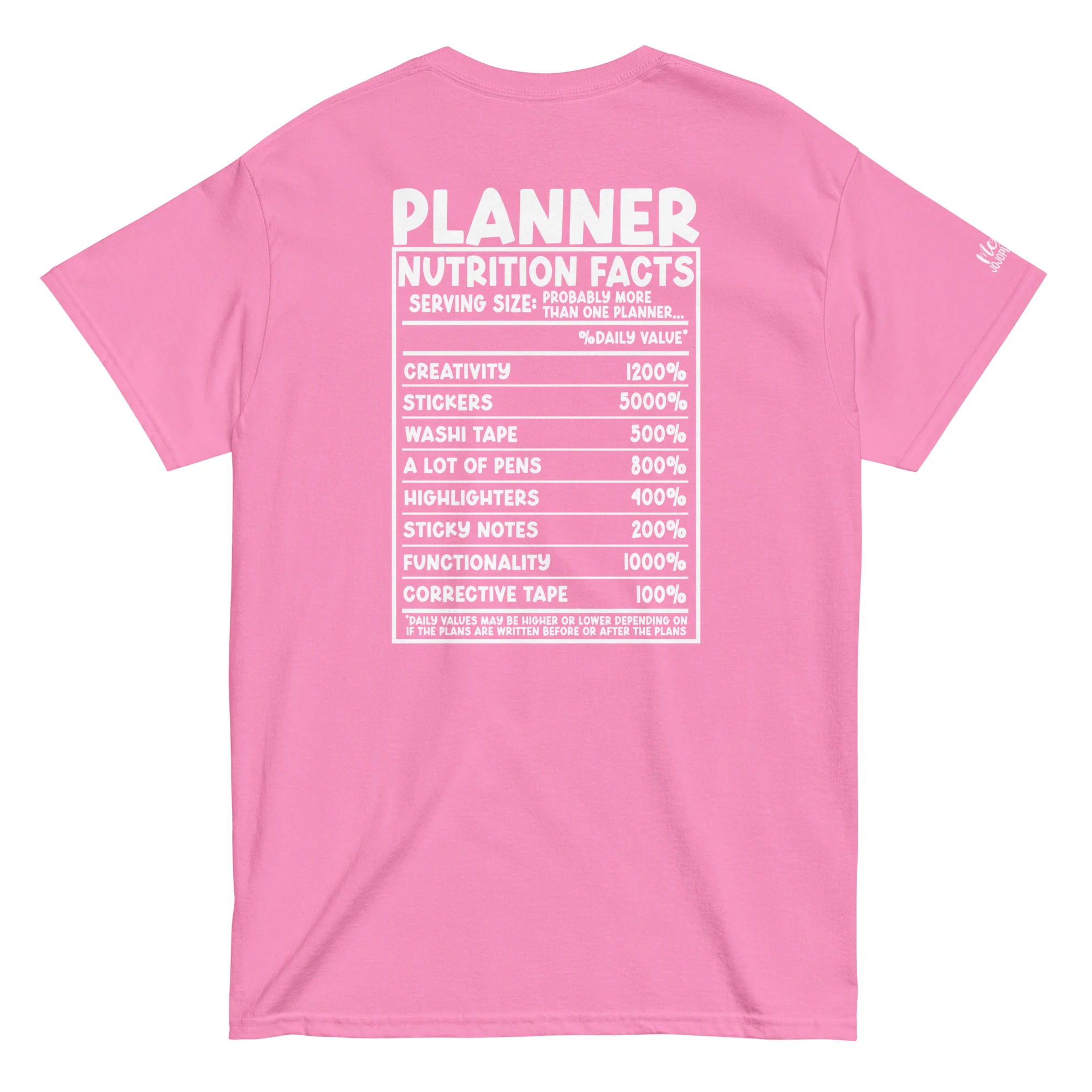 Planner Nutrition- Unisex classic tee - Image 6