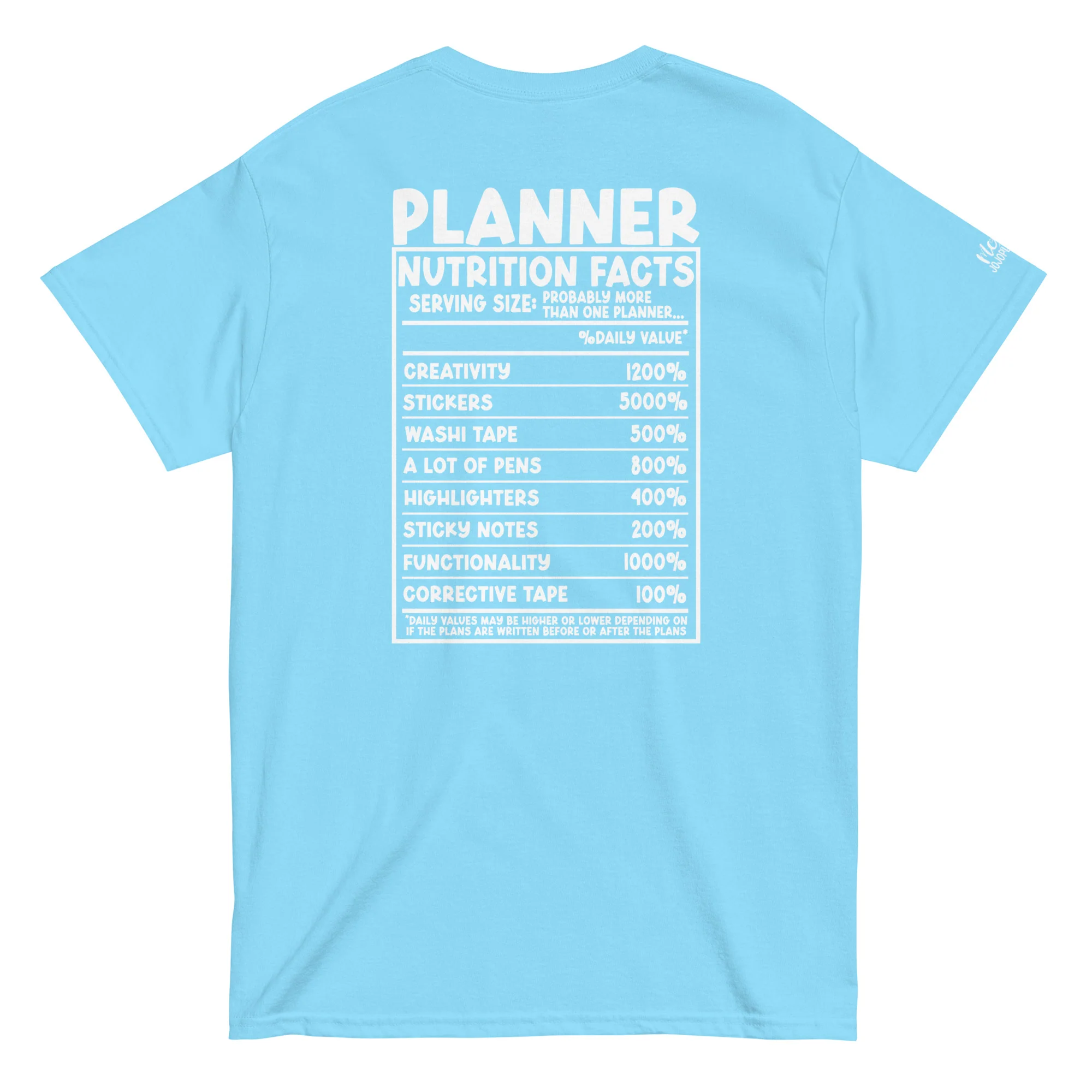 Planner Nutrition- Unisex classic tee - Image 7
