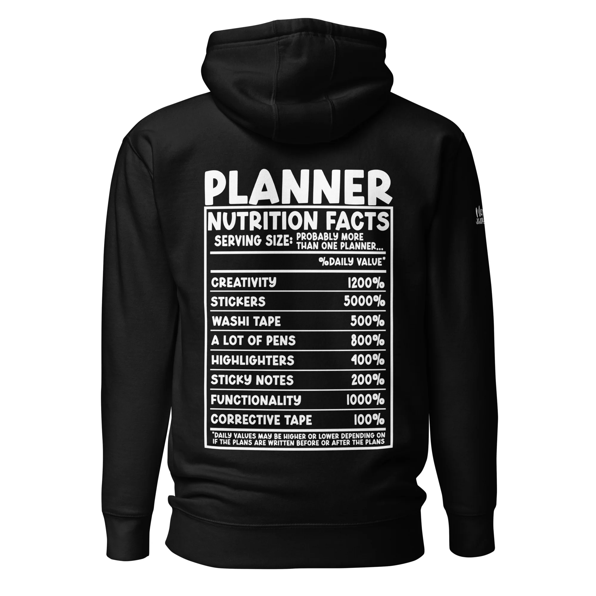 Planner Nutrition-Unisex Hoodie - Image 3
