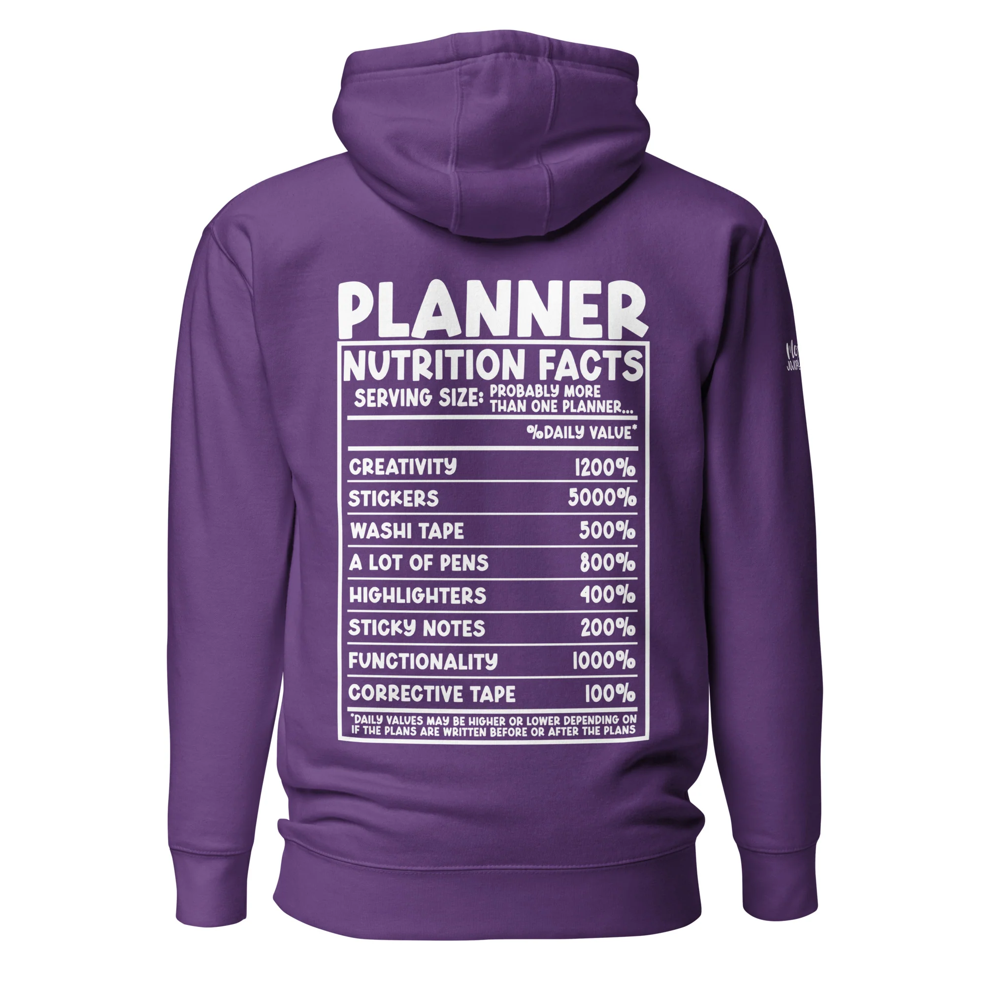 Planner Nutrition-Unisex Hoodie - Image 9