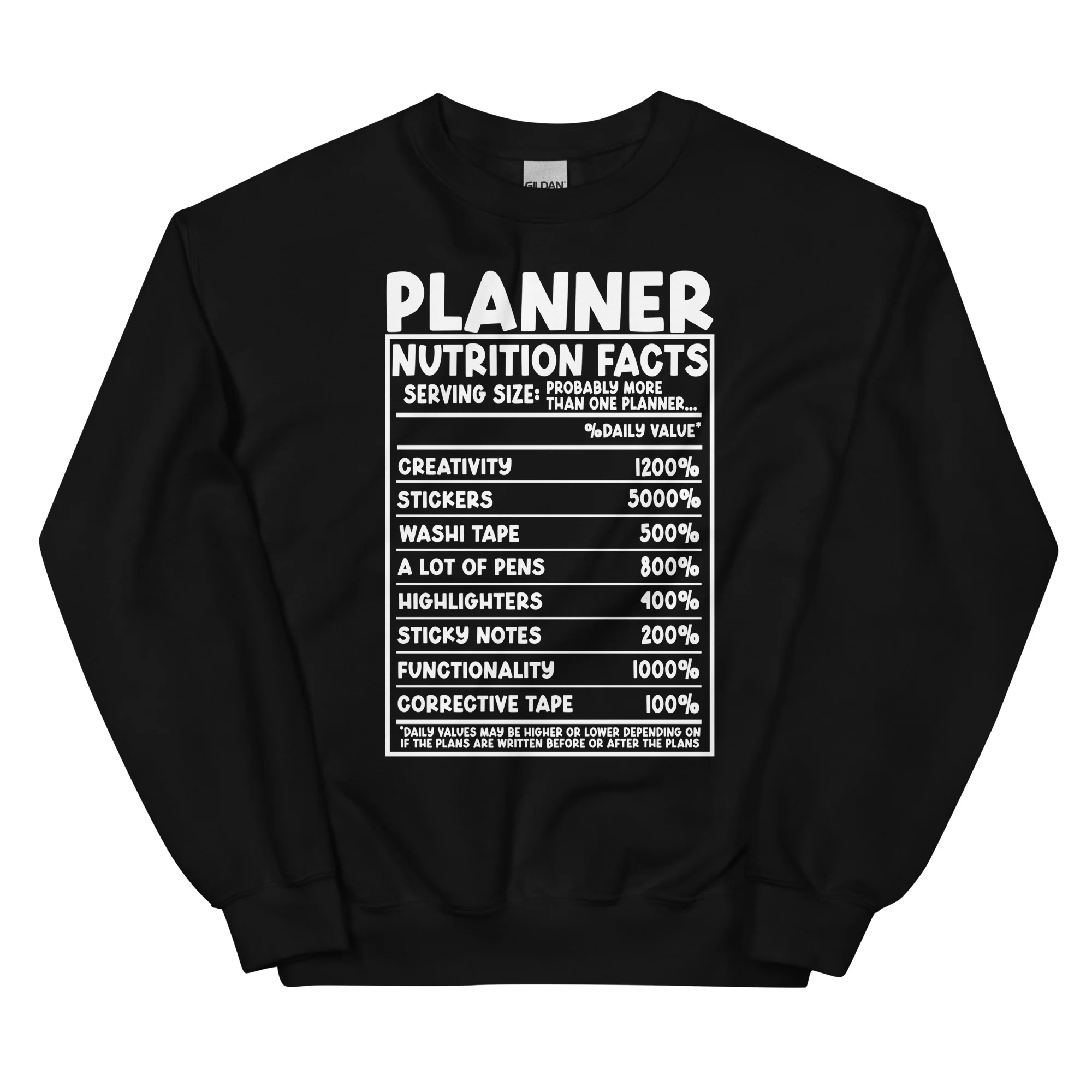 Planner Nutrition- Unisex Sweatshirt