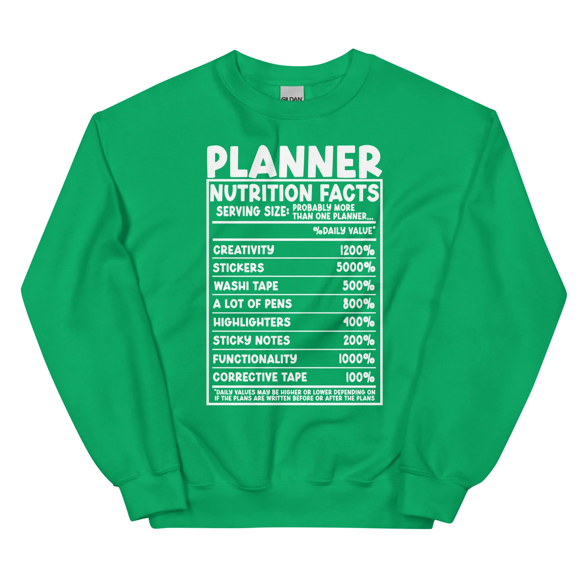 Planner Nutrition- Unisex Sweatshirt - Image 2