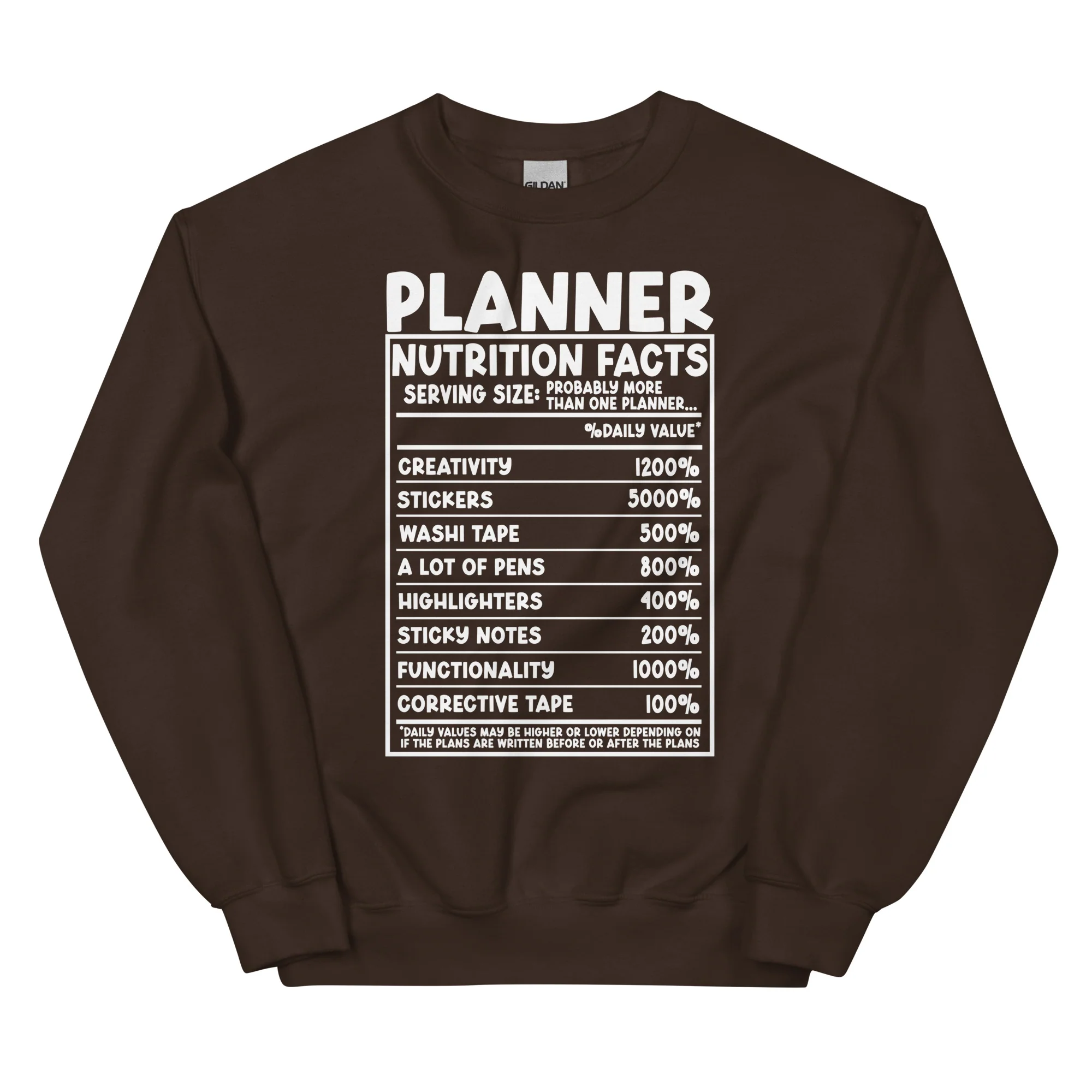 Planner Nutrition- Unisex Sweatshirt - Image 3