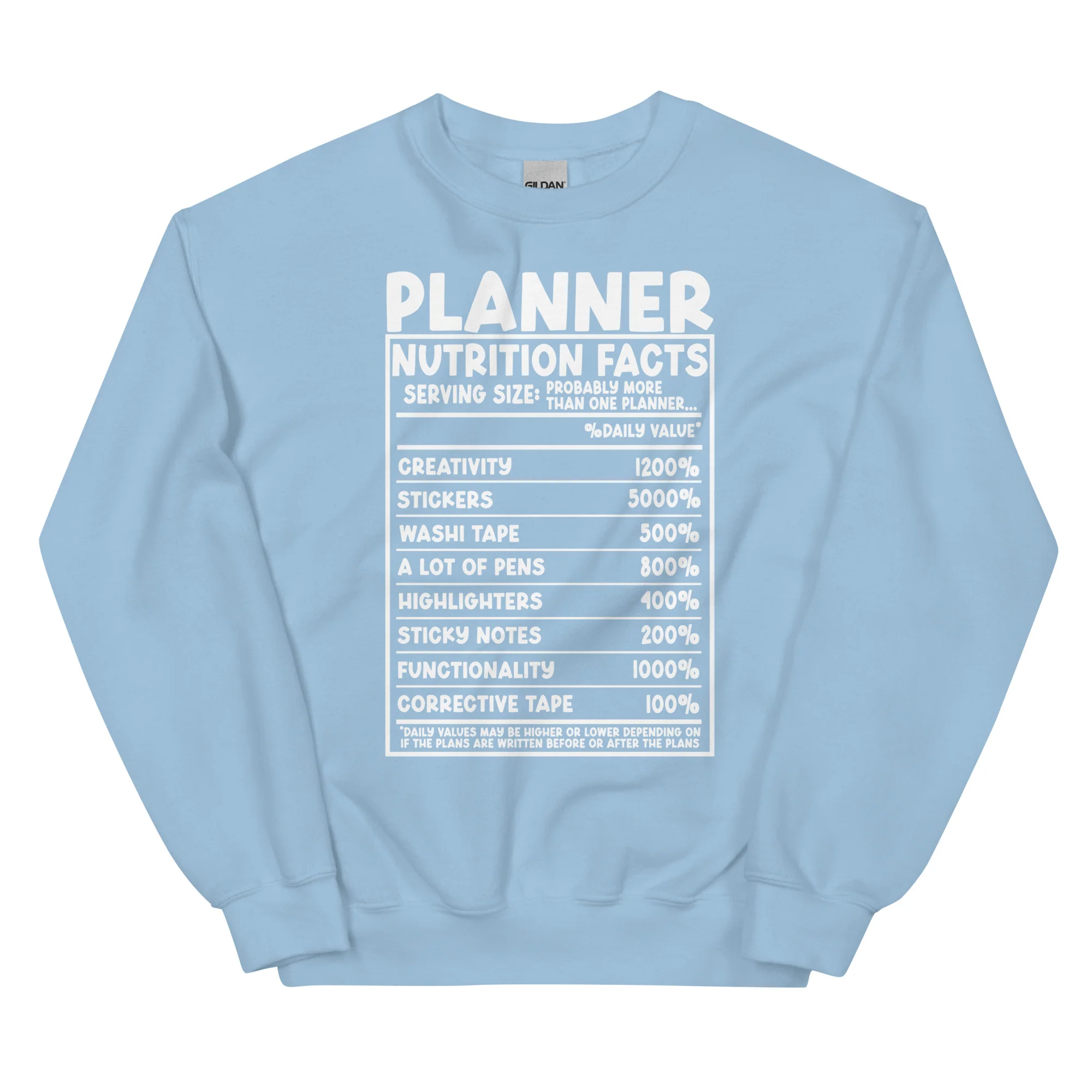 Planner Nutrition- Unisex Sweatshirt - Image 4