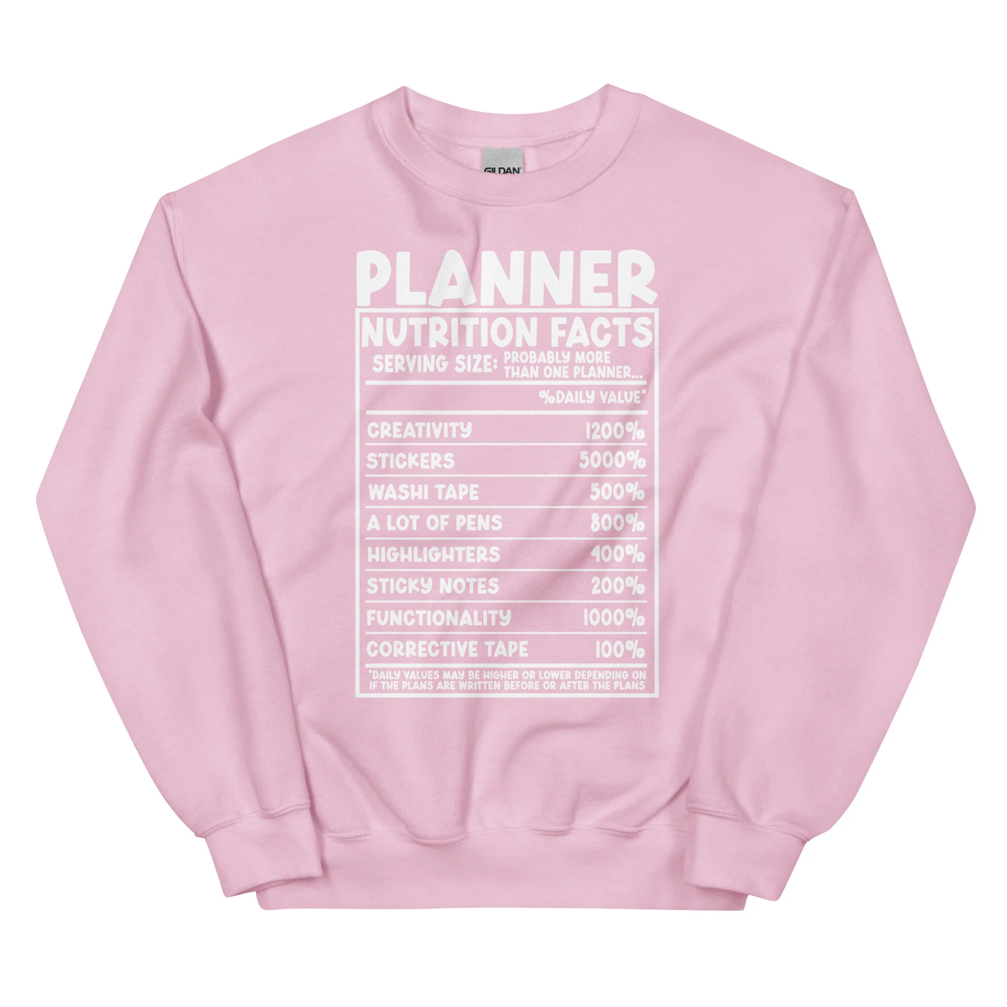 Planner Nutrition- Unisex Sweatshirt - Image 5