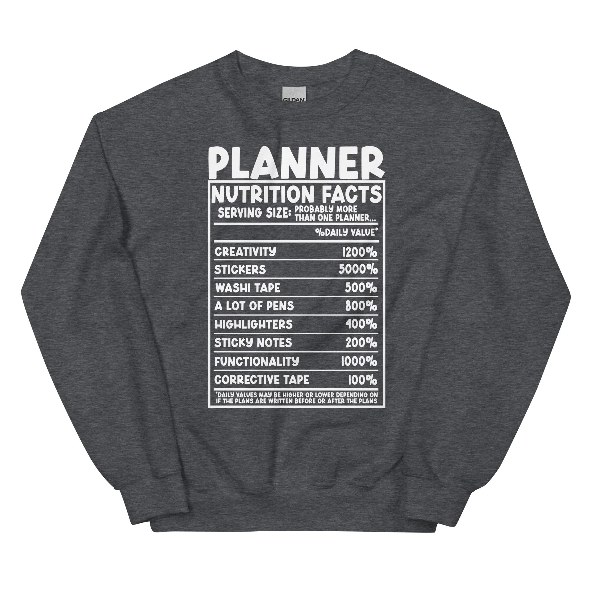 Planner Nutrition- Unisex Sweatshirt - Image 6