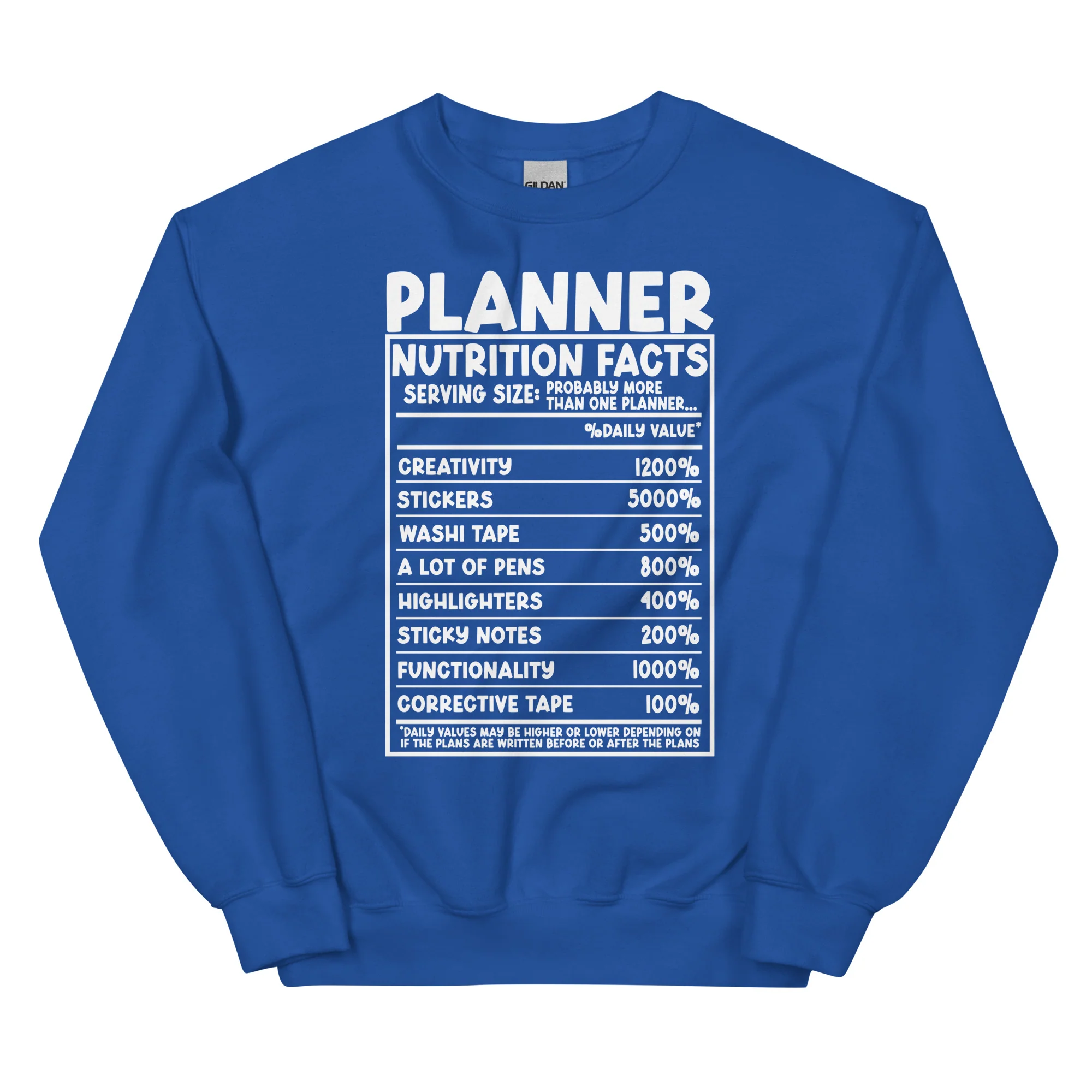 Planner Nutrition- Unisex Sweatshirt - Image 7