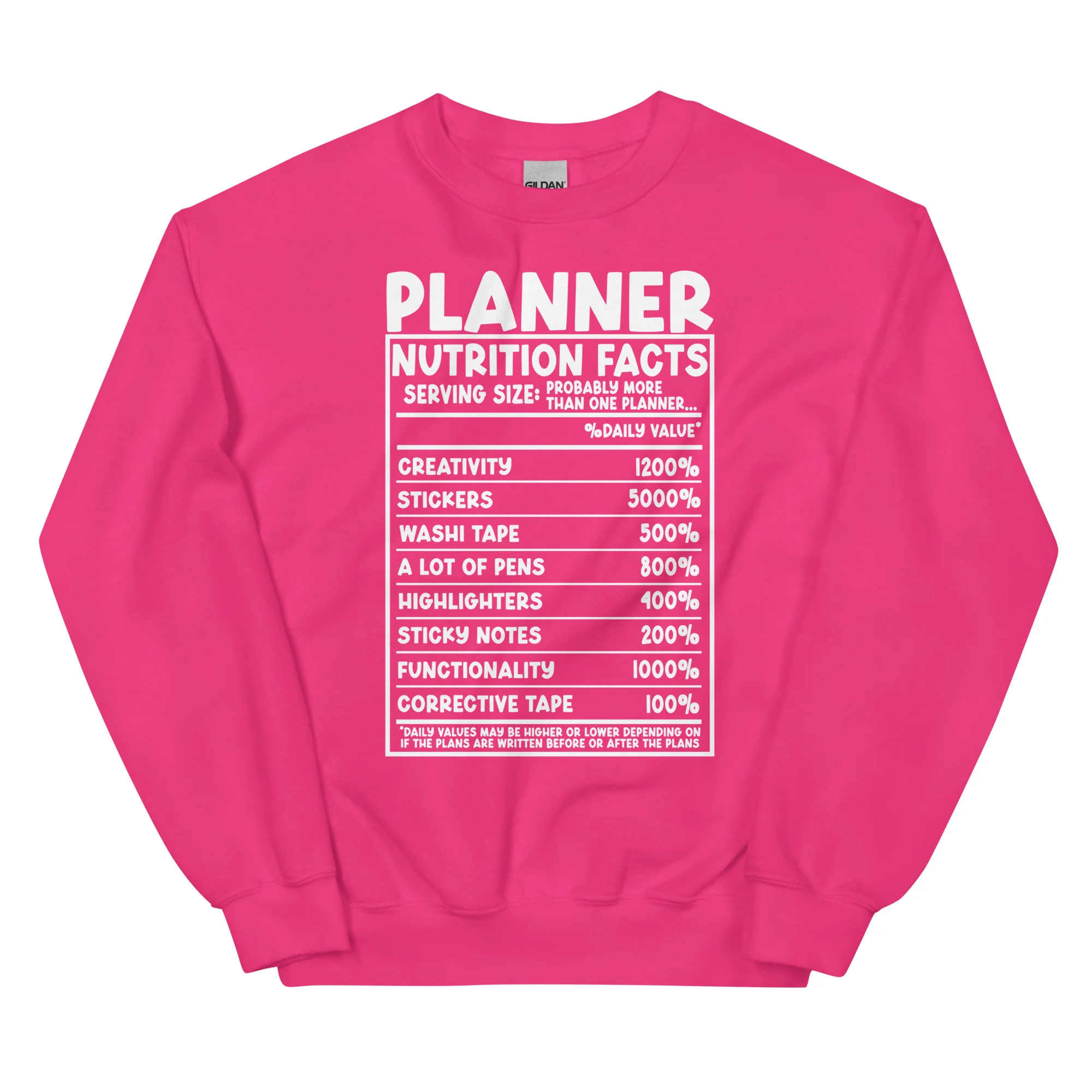 Planner Nutrition- Unisex Sweatshirt - Image 9