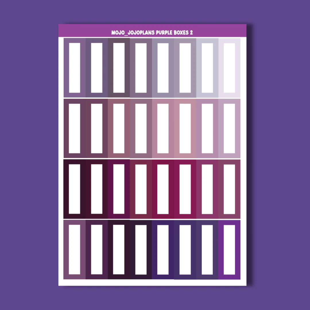 Rainbow Boxes Sampler Sheets (Individual) - Image 10