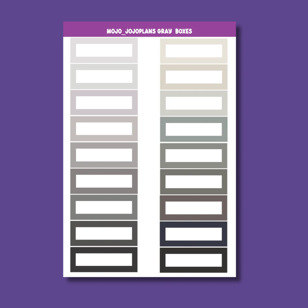Rainbow Boxes Sampler Sheets (Individual) - Image 12