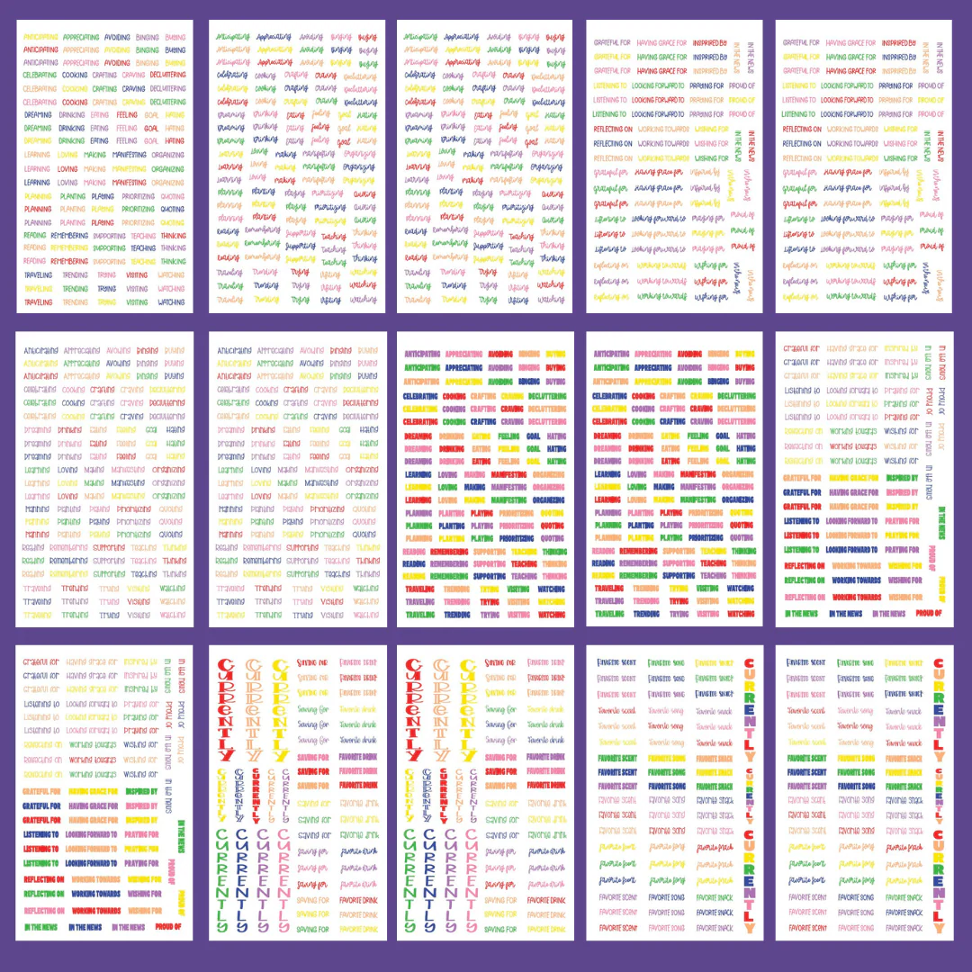 Rainbow Currently Sticker Book - Image 2