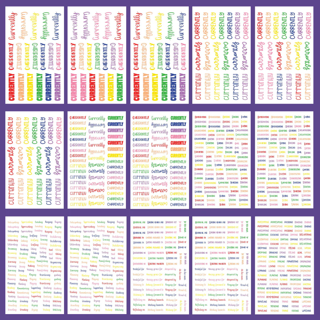 Rainbow Currently Sticker Book - Image 3